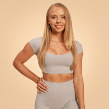 BeastPink Sense Cropped póló Grey XL női póló