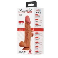  Beautiful Buraq 9,4 &quot; Dildo Brown műpénisz, dildó