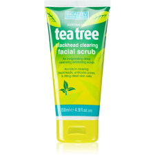 Beauty Formulas Tea Tree arctisztító peeling a problémás bőrre 150 ml arctisztító