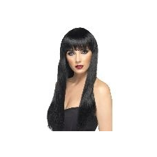  Beauty Wig-fekete paróka. jelmez