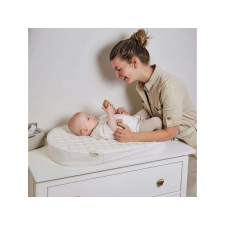 Bébé Jou fűtött steppelt pelenkázó lap - Quilted Waves Hullámok (krémehér) pelenkázó matrac