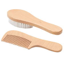  Bébé-Jou Hajkefe és fésű fa nyéllel babaápolási kellék