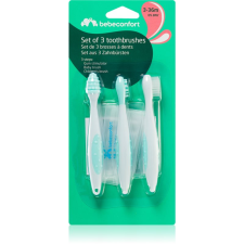 Bebeconfort Set of 3 Toothbrushes fogkefe gyermekeknek 3-36 m 3 db fogkefe