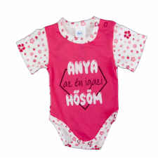 Bébi ru kombi egyfal Vp. V.PINK/FEHÉR VIRÁG 080 kombidressz, body