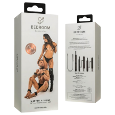 Bedroom Fantasies - teljes kikötöző szett - 4 részes (fekete) bilincs, kötöző
