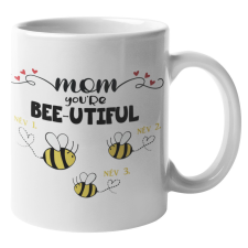 Bee-utiful Anya és méhecskéi (Személyre szabható) - Bögre bögrék, csészék