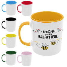 Bee-utiful Anya és méhecskéi (Személyre szabható) - Színes Bögre bögrék, csészék