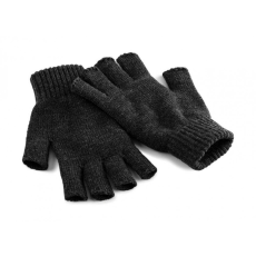 Beechfield Férfi kesztyű Beechfield Fingerless Gloves S/M, Szürke