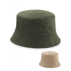 Beechfield Uniszex sapka Beechfield Reversible Bucket Hat S/M, Fekete/Világos szürke