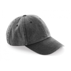 Beechfield Uniszex téli sapka Beechfield Low Profile Vintage Cap Egy méret, Vintage Fekete