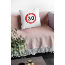  Behajtani tilos táblás fehér Párna egyedi ajándék