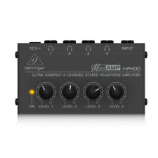 Behringer HA400 Microamp Sztereó fejhallgató erősítő (4x kimenet) fejhallgató erősítő