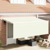  Behúzható napellenző Krém 350 x 200 cm Pamut és Alumínium