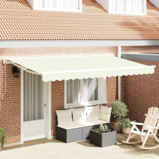  Behúzható napellenző Krém 350 x 200 cm Poliészter és fém nyílászáró