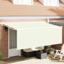  Behúzható napellenző Krém 400 x 200 cm Pamut és Alumínium nyílászáró