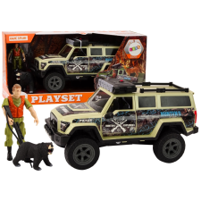 Beige Off-road Vadászautó Fényekkel és Hangokkal autópálya és játékautó