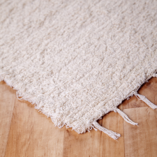  Beige pamut rongyszőnyeg 70&#215;200 cm lakástextília