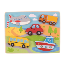 Beillesztős puzzle közlekedési eszközök puzzle, kirakós