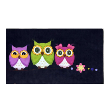 Bejárati ajtószőnyeg Chilai Home 877CHL1102, 45x70 cm, PVC, Fekete lakástextília