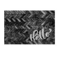 Bejárati ajtószőnyeg Chilai Home 877CHL1150, 40x60 cm, PVC, szürke/fekete lakástextília