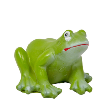  Béka poly világos zöld 4cm dekorációs kellék
