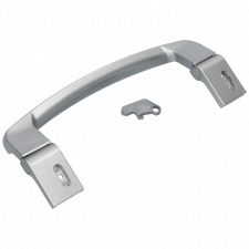 Beko Fogantyú, ívelt, világos szürke, műanyag (eredeti) BEKO hűtőgép beépíthető gépek kiegészítői