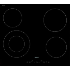 Beko HIC-64402 Beépíthető vitrokerámia főzőlap, 58 cm, 4 főzőzóna, Touch Control, Fekete főzőlap