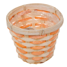  Bélelt kaspó barack D15cm M12cm dekorációs kellék