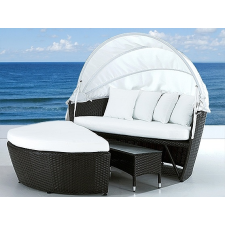 Beliani Rattan strandkosár párnákkal - SYLT LUX kerti bútor