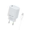 Beline 1x USB-C 20W + kabel lightning fehér PD3.0 BLNCW20L