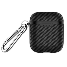 Beline AirPods Carbon Cover Air Pods 1/2 fekete tok fülhallgató, fejhallgató tok