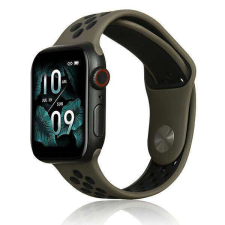 Beline Apple Watch Sport szilikon óraszíj 38/40/41mm barna/fekete okosóra kellék