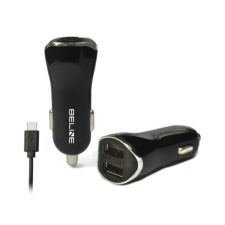 Beline Autós 2xUSB-A + USB-C töltő (5V / 2.1A) (BELI0005) mobiltelefon kellék