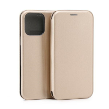 Beline Book Magnetic könyvtok iPhone 16 Pro Max - arany színű tok és táska