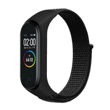 Beline NylonLoop csereszíj Xiaomi Mi Band 7/6/5/4/3 - fekete okosóra kellék