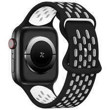 Beline óraszíj Apple Watch New Sport szilikon 42/44/45/49mm fekete/fehér doboz okosóra kellék