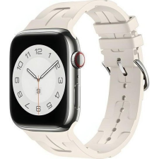 Beline Silicone Ultra Szíj Apple Watch 38/40/41mm - Bézs (Beli03120) okosóra kellék