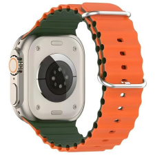 Beline Silicone Waves szíj Apple Watch 38/40/41mm - zöld-narancssárga okosóra kellék