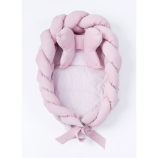 Belisima Fonott babafészek kisbabák számára Velvet  Belisima pink babafészek