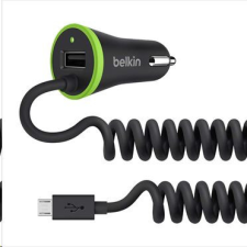 Belkin 3.4A / 17 Watt autós töltő USB port + integrált micro-USB kábel (F8M890bt04-BLK) mobiltelefon kellék