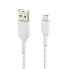 Belkin Belkin Braided USB-C to USB-A Cable 0,15m White kábel és adapter
