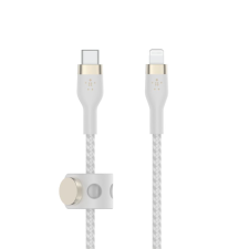 Belkin BOOST CHARGE PRO Flex USB-C - Lightning kábel 1m fehér (CAA011bt1MWH) (CAA011bt1MWH) kábel és adapter