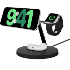 Belkin Boost Charge Pro Qi2 3in1 iPhone/Apple Watch/AirPods - fekete okosóra kellék