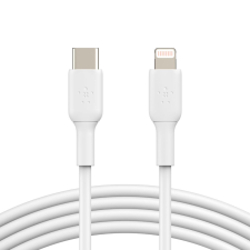 Belkin BOOST CHARGE USB-C - Lightning kábel 1m fehér (CAA003bt1MWH) (CAA003bt1MWH) - Adatkábel mobiltelefon kellék