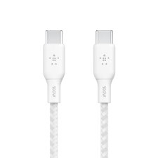 Belkin BOOST CHARGE USB-C - USB-C kábel 100W, 3m fehér (CAB014bt3MWH) (CAB014bt3MWH) - Adatkábel kábel és adapter