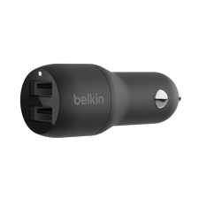 Belkin BoostCharge 2xUSB-A autós töltő 24W fekete (CCB001btBK) (CCB001btBK) - Autós Töltők mobiltelefon kellék
