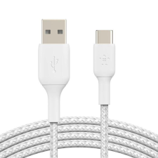 Belkin BoostCharge Braided USB-C to USB-A Cable 1m White kábel és adapter