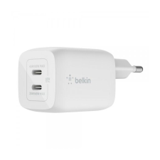 Belkin BoostCharge Dual USB-C PD GaN adapter 68W fehér (WCH013vfWH) (WCH013vfWH) mobiltelefon kellék