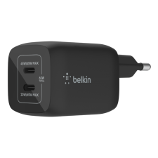 Belkin BoostCharge Pro 2x USB-C Hálózati töltő - Fekete (65W) mobiltelefon kellék