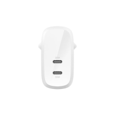 Belkin BoostCharge Pro 2xUSB-C 60W hálózati töltő fehér (WCB010vfWH) (WCB010vfWH) mobiltelefon kellék